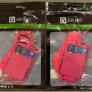 Dois 2x GEAR BEAST Cordão para Celular - Suporte Universal para Pescoço com Bolso para Cartão