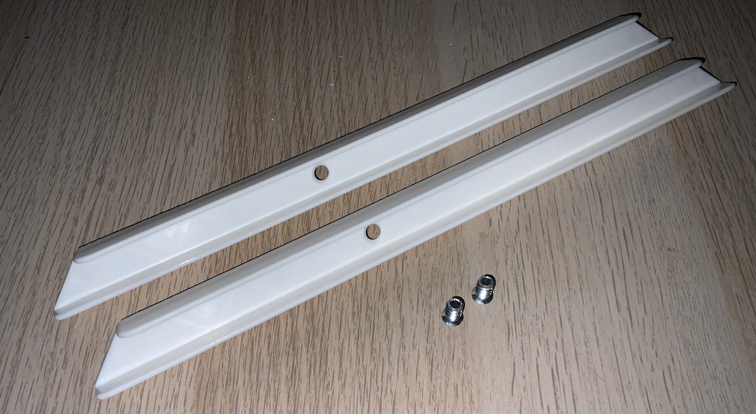 Pair of IKEA 11 Trofast Plastic Track Rail Replacement W/screws 129892