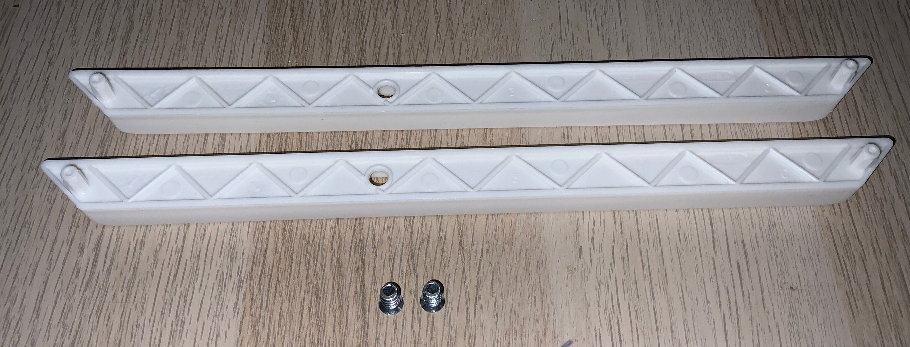 Pair of IKEA 11 Trofast Plastic Track Rail Replacement W/screws 129892