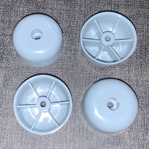 Set of 4 IKEA DETOLF Base Feet 113290 for Glass Cabinet in GREY