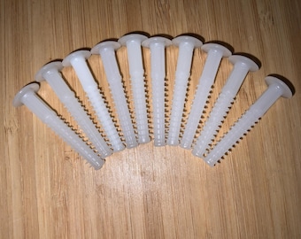 Vis autobloquantes en plastique Ikea, pièce n° 110719 (lot de 10) - NEUVES