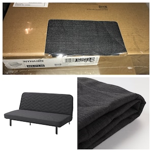 IKEA NYHAMN Sleeper Sofa Slipcover Cover Only Skiftebo Anthracite 903.415.99