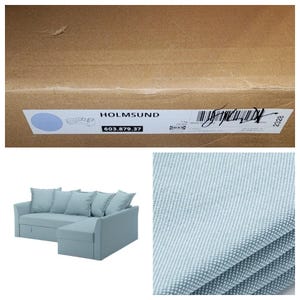 Ikea HOLMSUND Slipcover for Sleeper Section 3-seat Orrsta Light