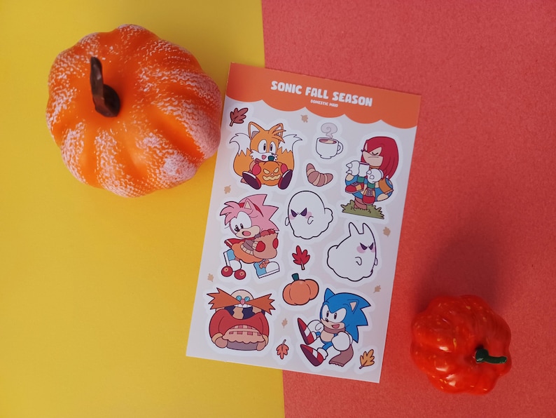 Sonic Fall Season Sticker Sheet - Etsy