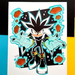 Silver the Hedgehog Traditional Art
