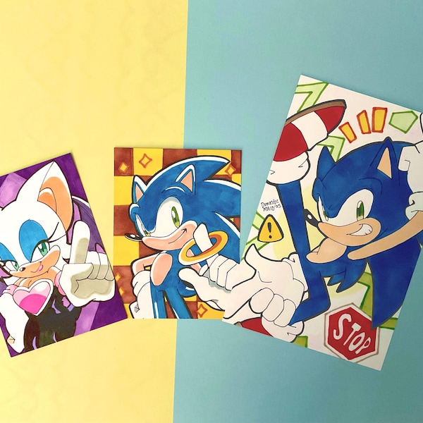 Sonic Traditionelle Mini Kunst Karten