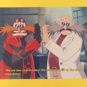 Robotnik and Gerald Voiced from Same Actor Print