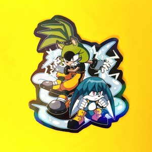 Surge and Kit Holographic Sticker
