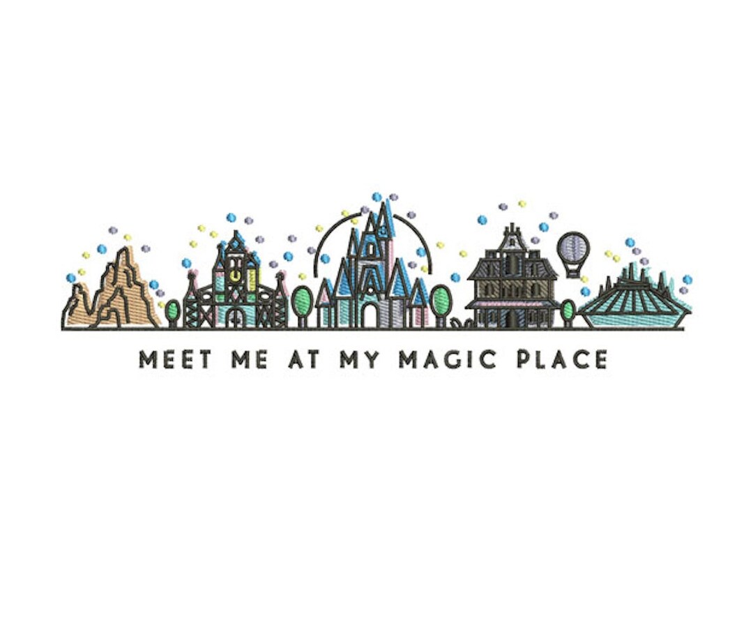Magical Place Embroidery File / Land World Magic - Etsy