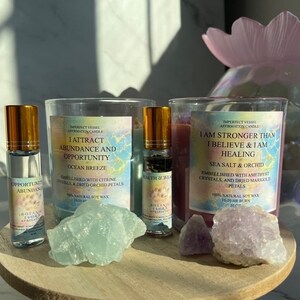AFFIRMATION CRYSTAL CANDLES