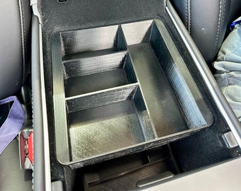 Tesla Model 3 / Y 2021+ Organizador de bandeja para consola con reposabrazos (trasero)