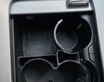 Organizador de vasos adicional inalámbrico compatible con bandeja insertable para Hyundai Palisade 2020-2022
