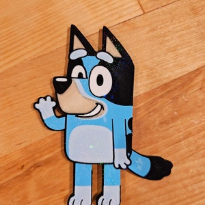 Four-pack Bluey Character Pack 3D Printed Holographic Plates Toys ...
