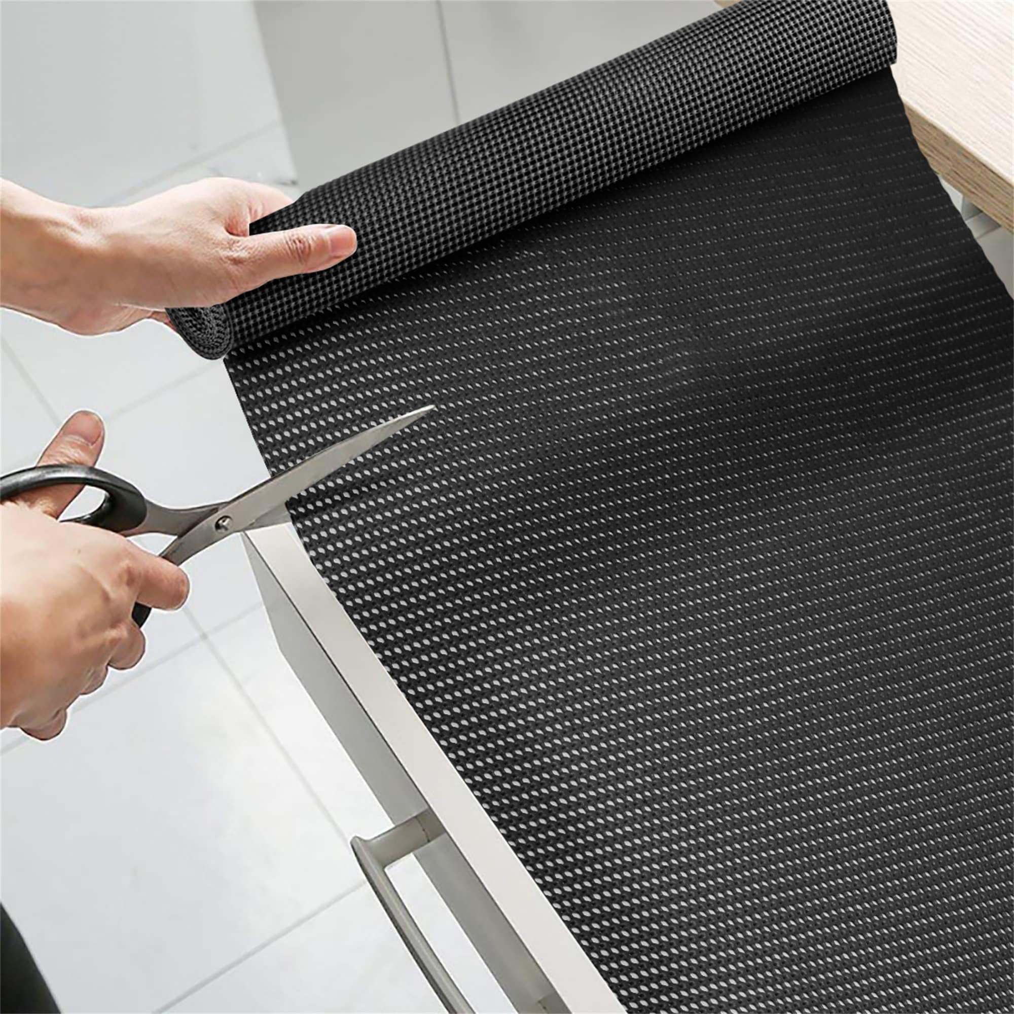 Veken Shelf Liner for Kitchen Cabinets, 17.5 in x 20 Ft Drawer Liners Non  Adhesive, Non Slip Kitchen Cupboard Liner, Easy Install Storage Mat