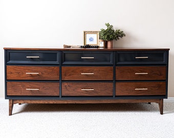 SOLD** MCM Dresser | Solid Wood Mid Century Modern Dresser