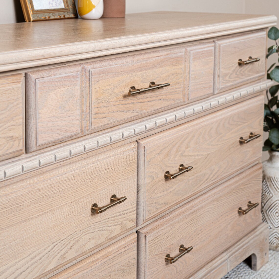 Oak Dresser / Raw Wood Dresser / Modern Refinished Dresser Etsy Canada