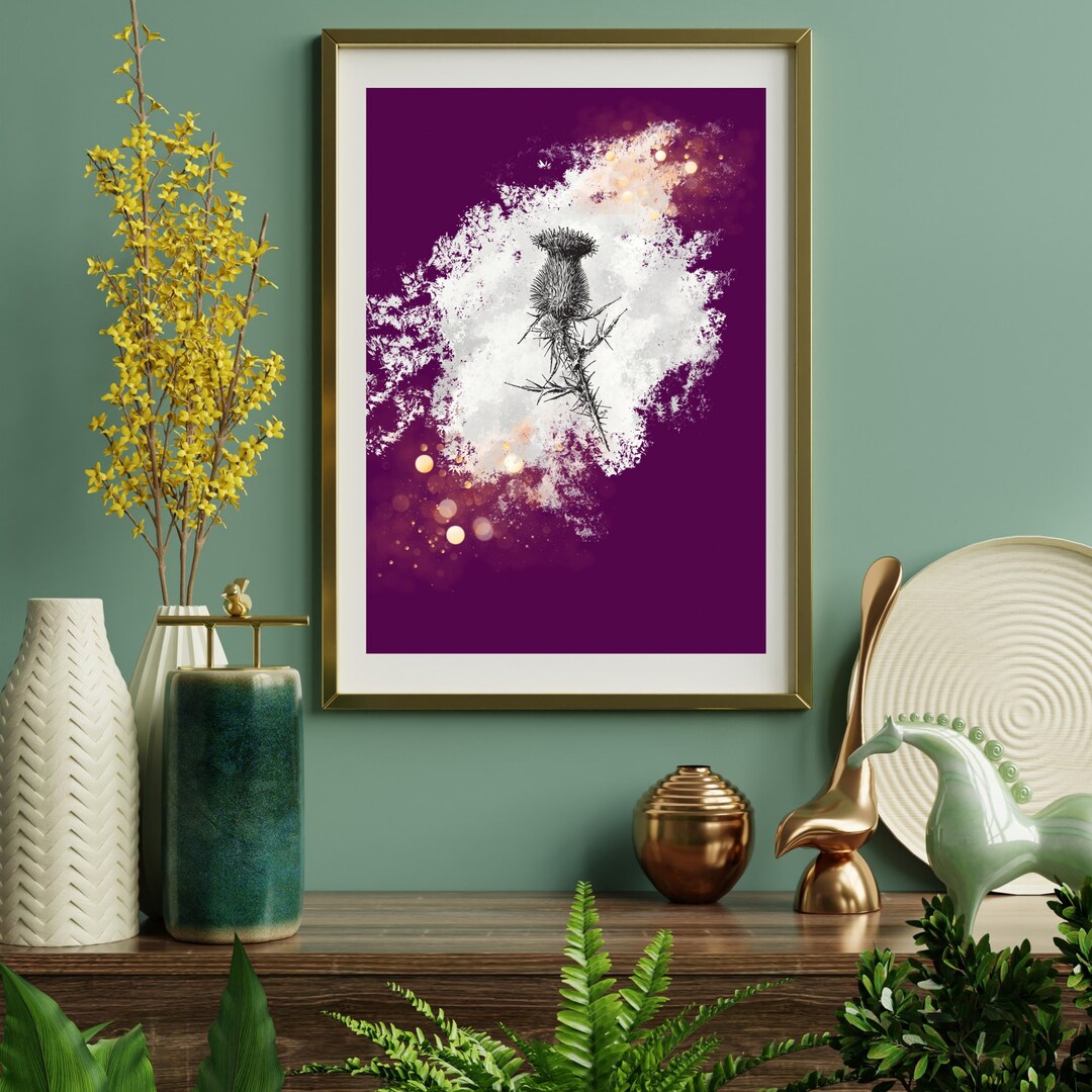 Thistle, Scottish Prints, Thistle, Scottish Art, Wall Decor, Scotland