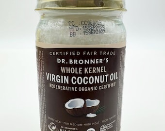 Dr. Bronner’s Virgin Coconut Oil Whole Kernel 14 fl oz Organic Pure