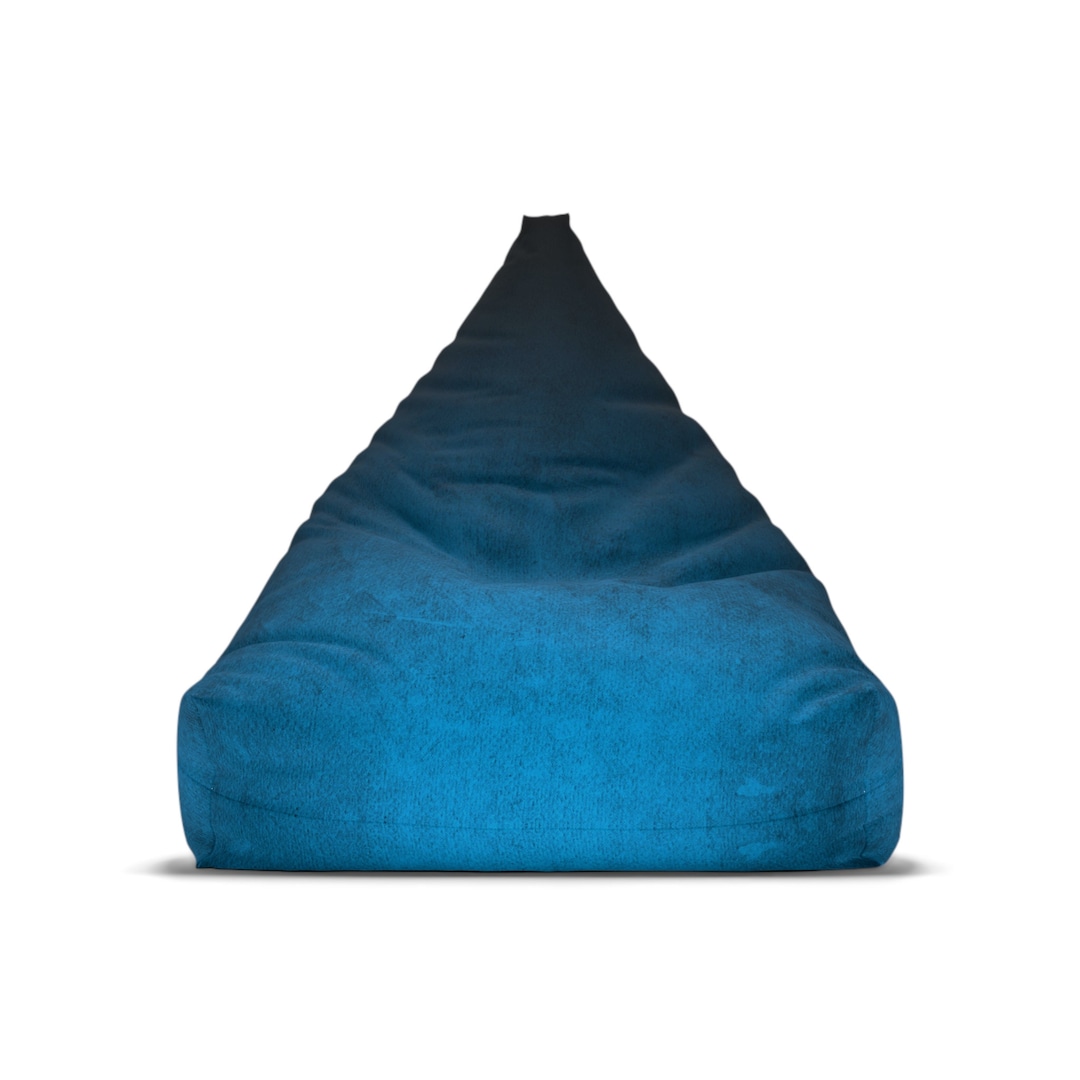 Bean Bag Chair Blue Bean Bag Chair Blue Ombre Home Decor Blue Etsy