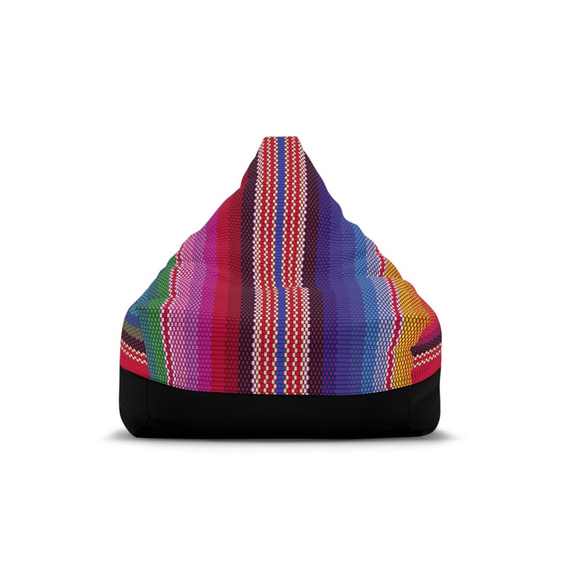 Colorful Striped Bean Bag Chair Cover Colorful Bean Bag Colorful Boho Room Decor Adult Bean Bag, Aztec Colorful College Dorm Room Boho image 10