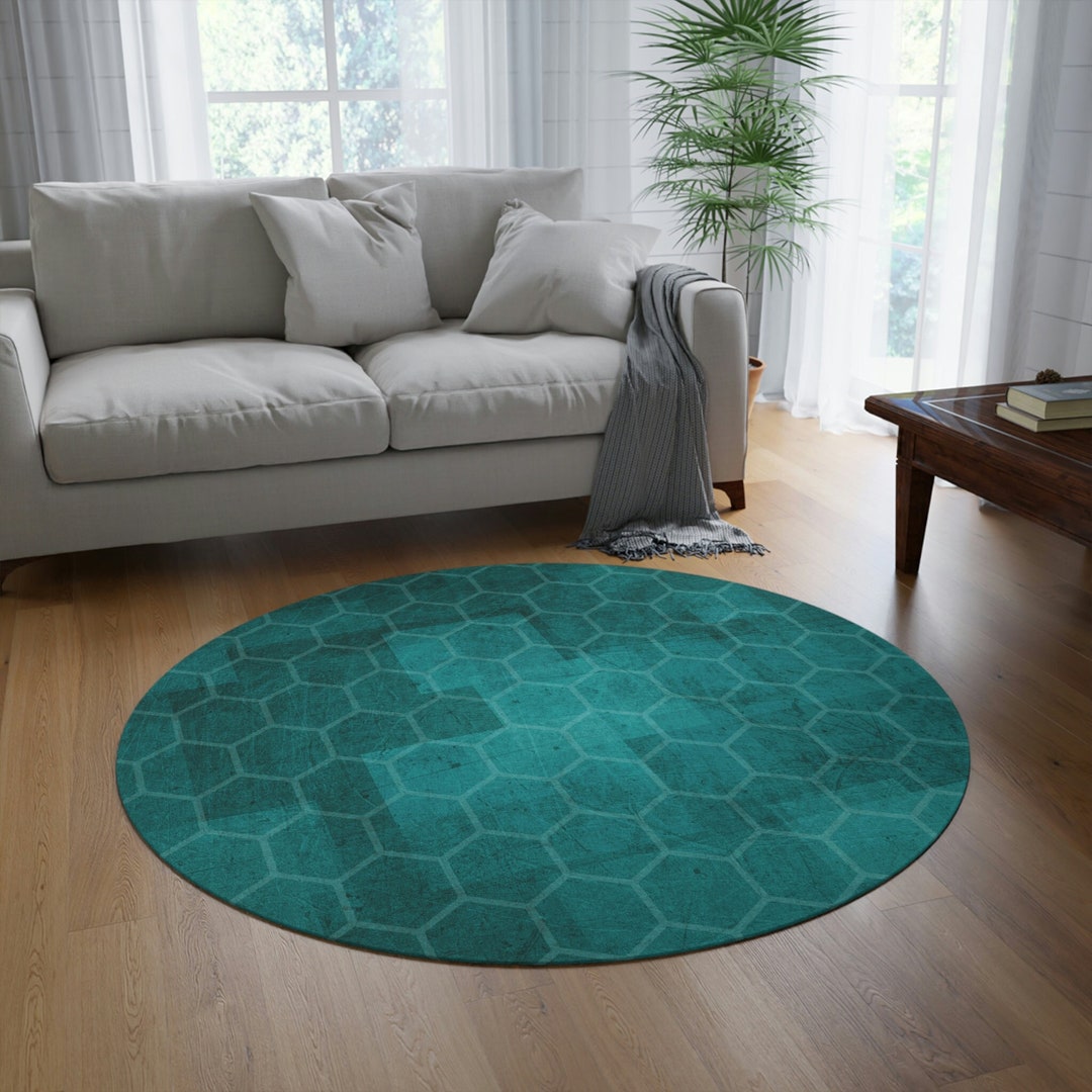 Emerald Green Rug Round Green Area Rug Emerald Floor Rug Etsy