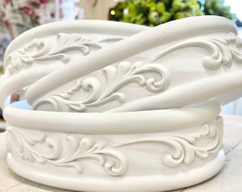 Architectural Decorative Applique Moulding Trim LEAFY SWIRLS