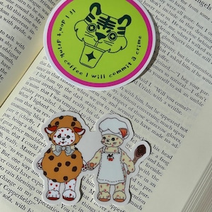 Cafe stickers | funny stickers | ironic stickers | coffee stickers | cute stickers l cafe aesthetic