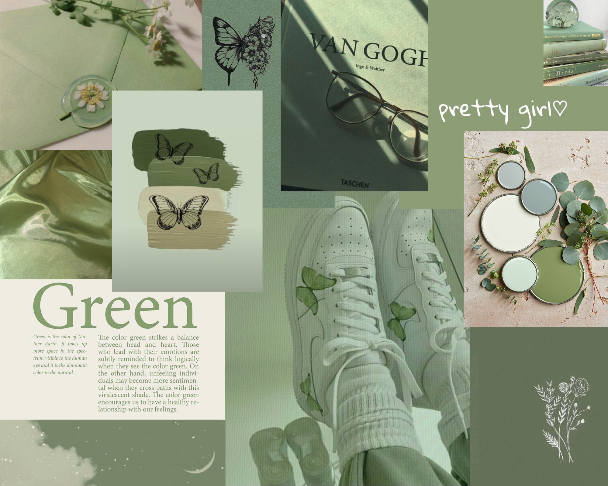 Sage Green Wall Collage - Etsy
