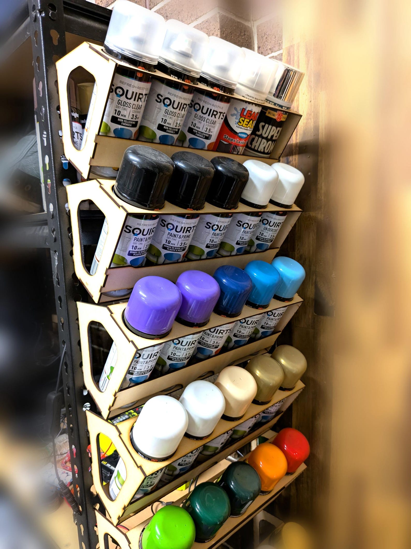 Spray Can Rack Digital Files, Laser Cut 3 or 6mm Wood, DXF SVG - Etsy