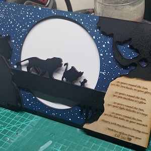 Lion King Moon Art 4 layer SVG Digital FIles