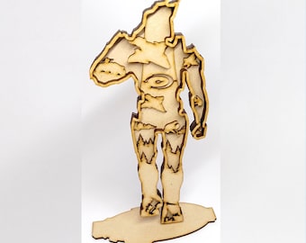 Halo Master Chief Layered Art Digital Files, 5 layer, free standing, laser cut