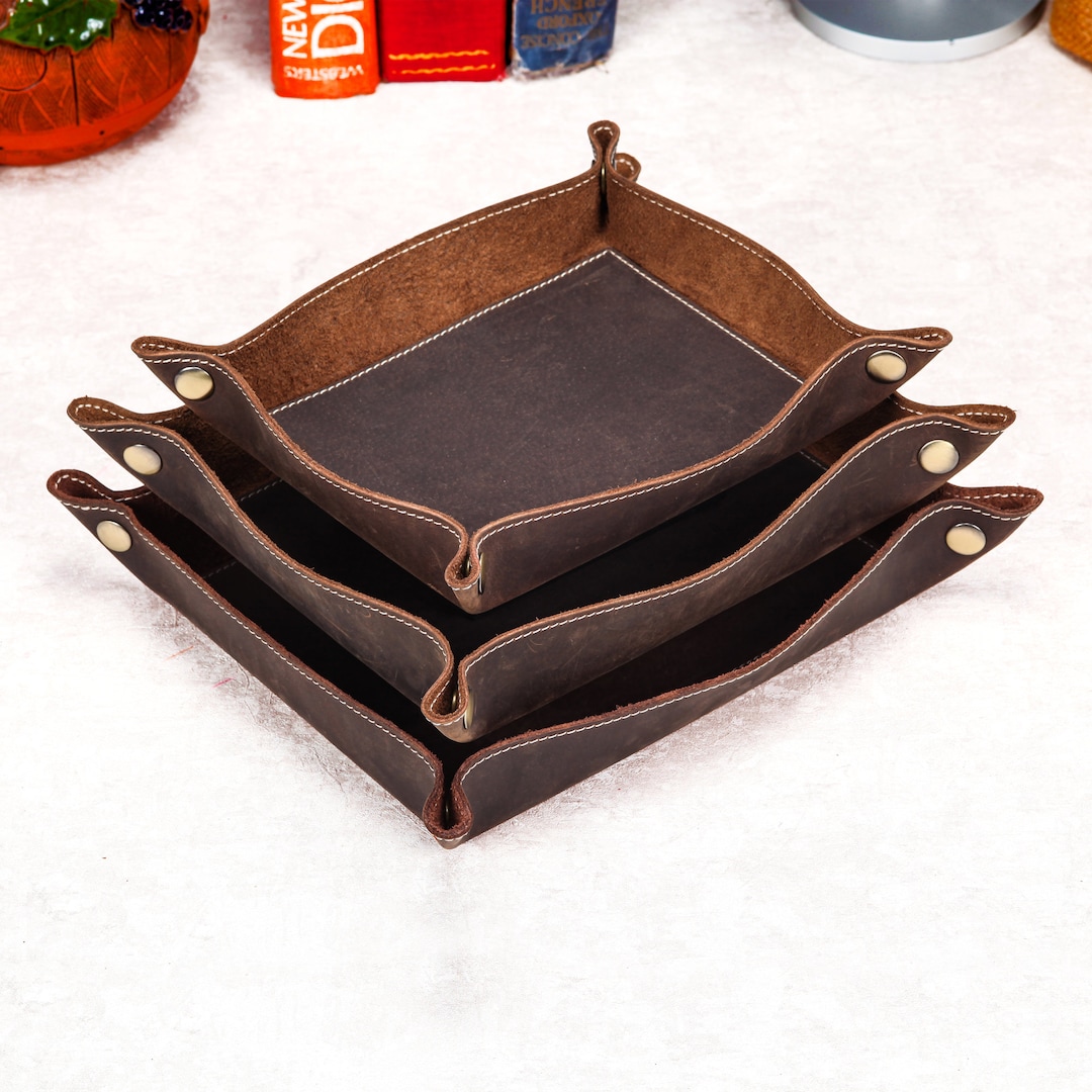Ledertablett Faltbar - Für Würfelspiele, Schmuck Und Kleinkram