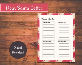 Dear Santa Gift List