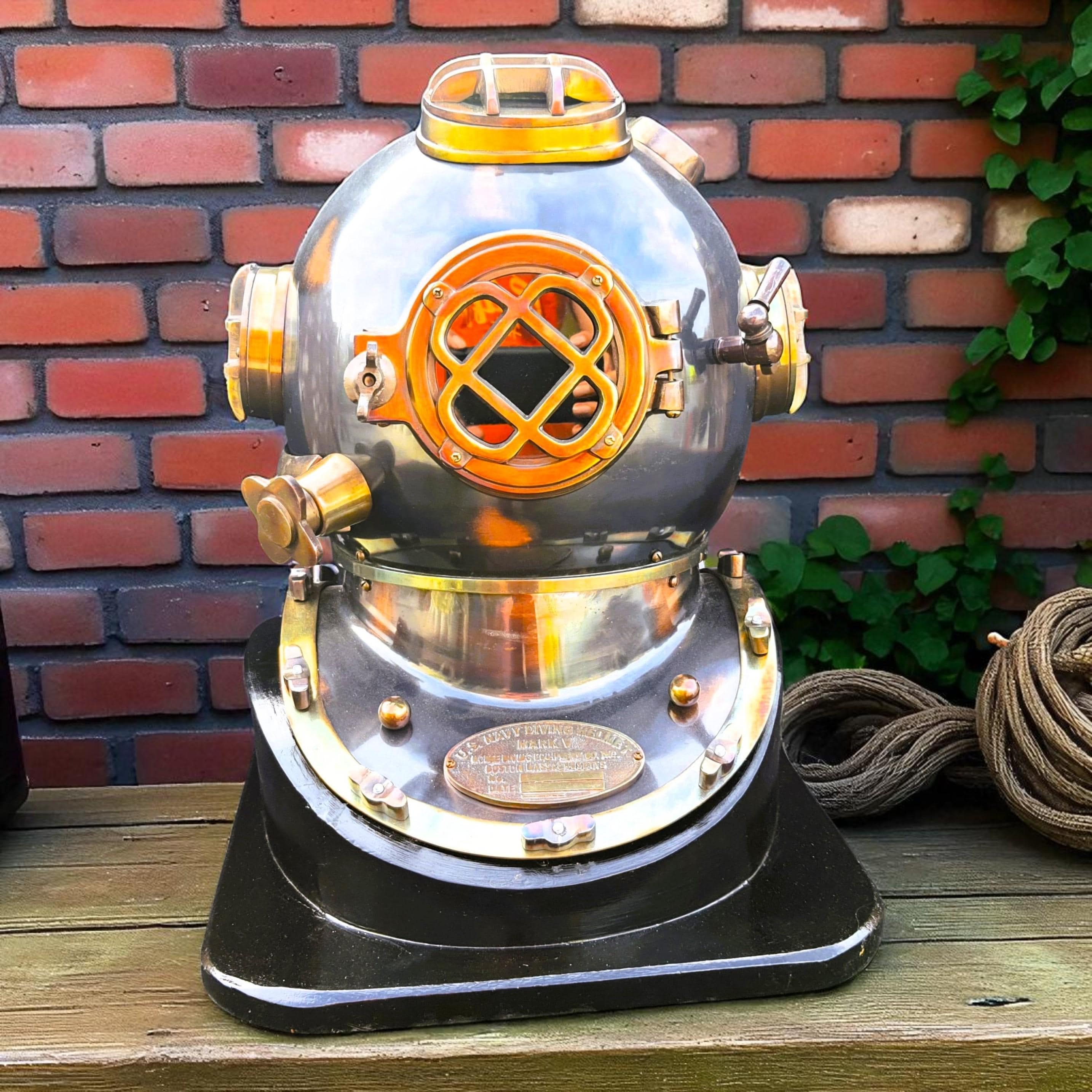 Mark V US Navy Taucherhelm: 18-Zoll-Steel-Steampunk