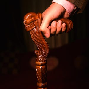 Victorian Walking Cane – Gothic Steampunk Costume Accessory | Halloween Cosplay Prop | Antique Style Decorative Cane for Men & Women