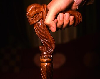Victorian Gothic lightweight Walking Cane: Steampunk Costume Accessory