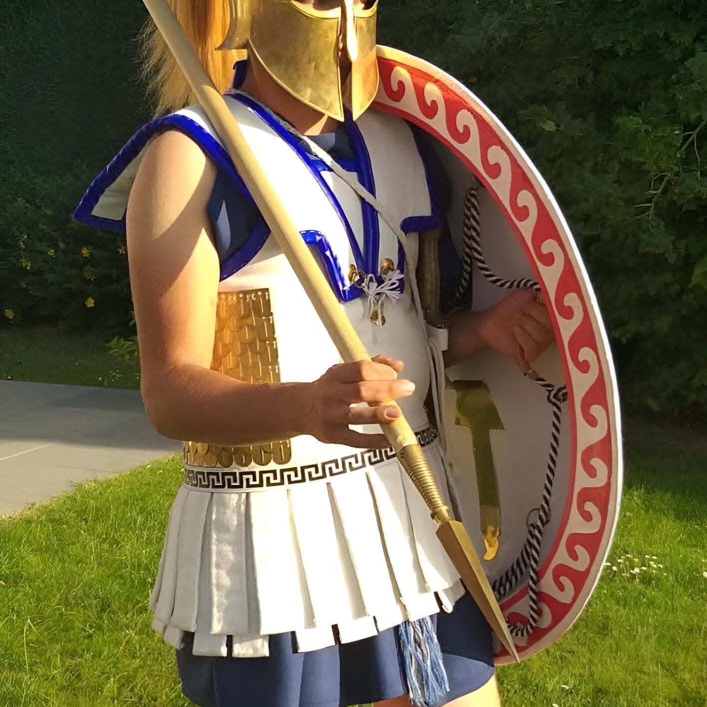 Historically Accurate Spartan Greek Hoplite Shield | Pinewood, Bronze ...