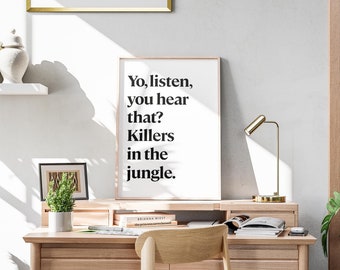 Fred Again, Skrillex, Flowdan Print Poster, Rumble, Yo, listen, you hear that, Bold Print, Typography Print, Digital Print, Christmas, xmas