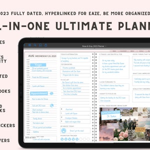 2023 Digital planner Goodnotes iPad planner, Digital calendar,  Notability planner, Dated digital planner
