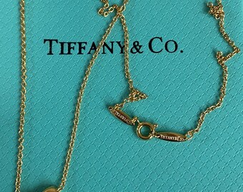 T&Co. Gold Bean Pendant Necklace