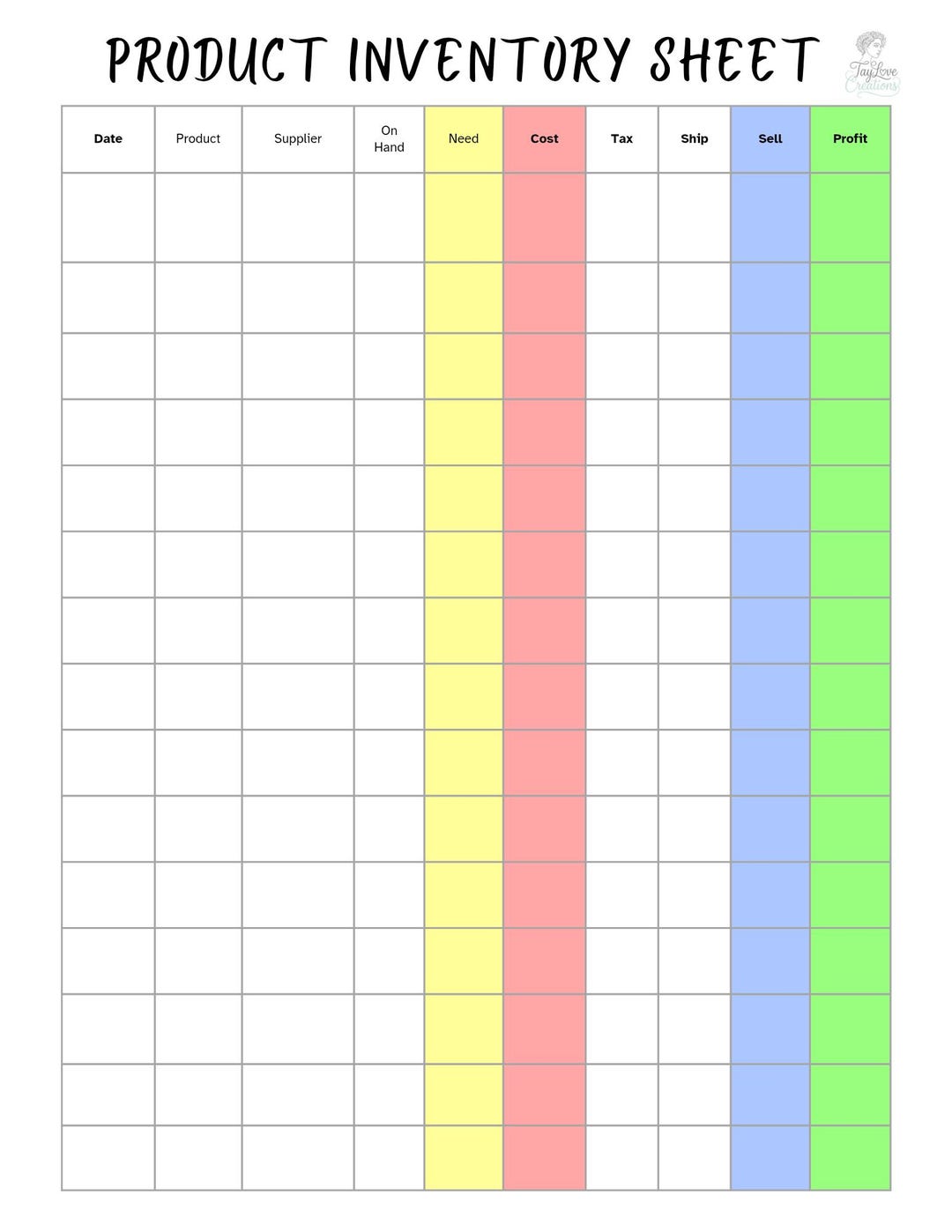 Small Business Inventory Tracker Spreadsheet – Product Stock Management ...