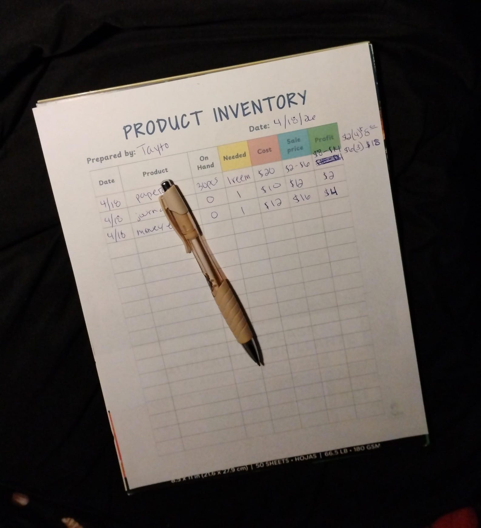 Small Business Inventory Tracker Spreadsheet – Product Stock Management ...
