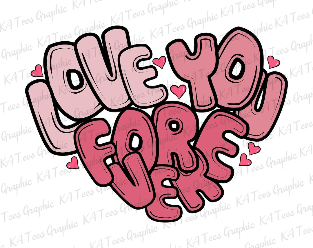 Ich liebe dich für immer SVG, Liebe Valentines SVG, Valentine Tag SVG