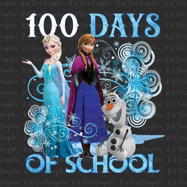 100 Days Of School PNG, Back To School Png, Princess 100 Day Png, 100th Day of School Png, 100 Days Pop Png, Magical Kingdom Png, Png File