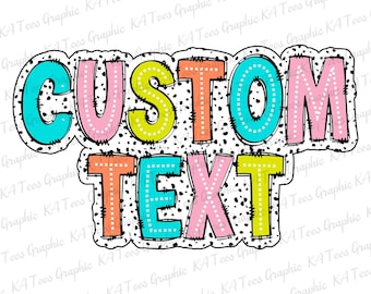 Personlig dalmatisk prickar text svg, tillverkade på beställning digitala utskrifter, mors dag svg, mamma dalmatiska prickar, dalmatiska prickar, anpassad mors dag