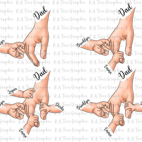 Father's Day Fist Bump Set PNG, Father's Day Png, Fist Bump Png, Personalized Dad Shirt, Fist Bump Family Hands Png, Happy Father's Day PNG