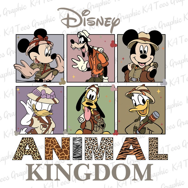 Animal Kingdom PNG, Family Matching Png, Mouse And Friends Png, Safari Mode Png, Let's Get Wild Shirt Png, Digital Download