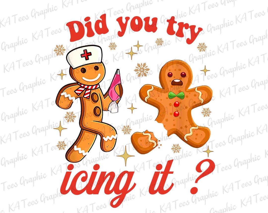 Haben Sie versucht Icing It PNG Krankenschwester Lebkuchen Etsy.de