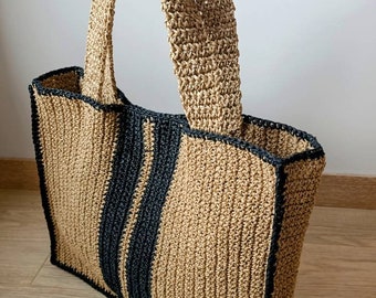 Raffia Tote Bag, Oversize Raffia Bag, Straw Bag, Shoulder Bag, Raffia Beach Bag, Large  Beach Bag, Beige Straw Bag, 2026 Summer Beach Bag