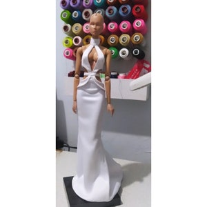 Long dress for fashion royalty 12&quot;